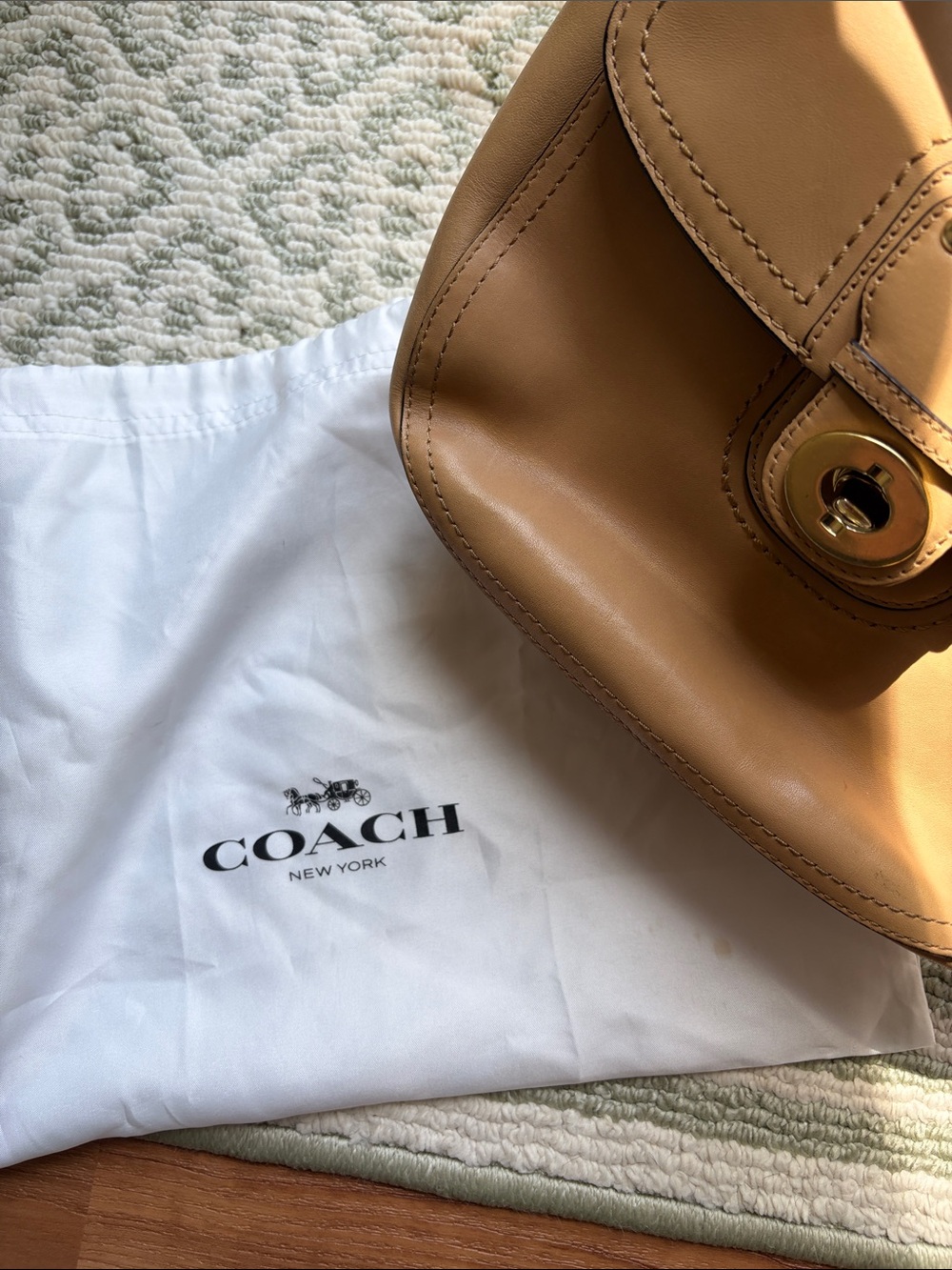 Coach Vintage Legacy Willis leather handbag turnlock crossbody tan - Picture 12 of 12